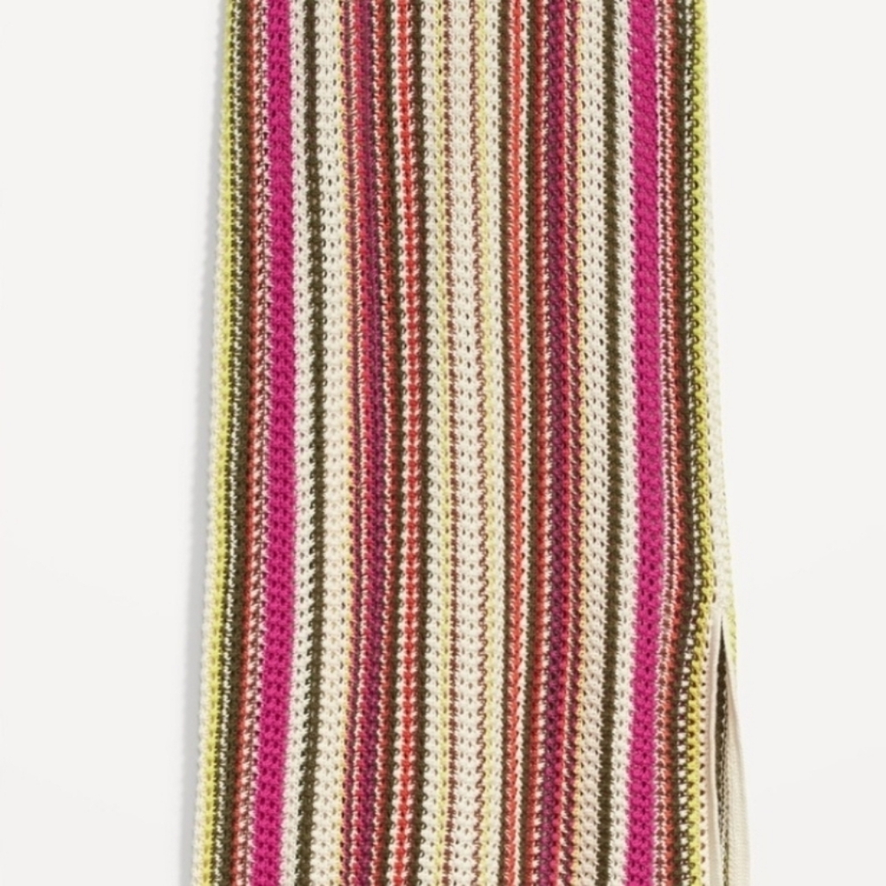 Striped Multicolor Knit Top & Skirt - Picture 3 of 3